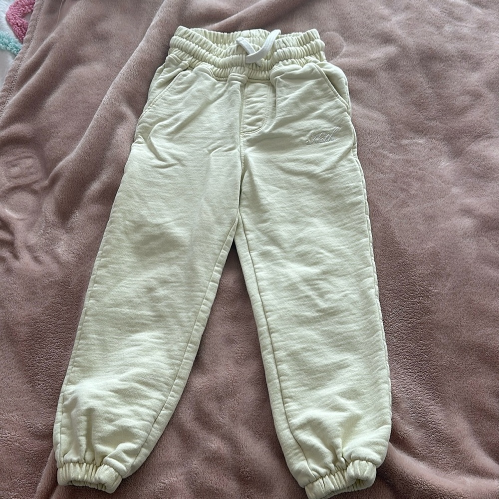 Kith kids sweatpants yellow size 3